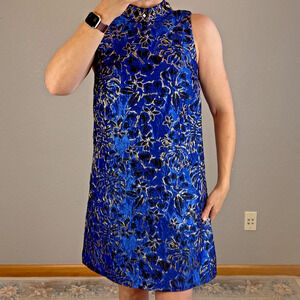 NFS Consigning 4/30 Lilly Pulitzer Brandi Floral Metallic Shift Dress